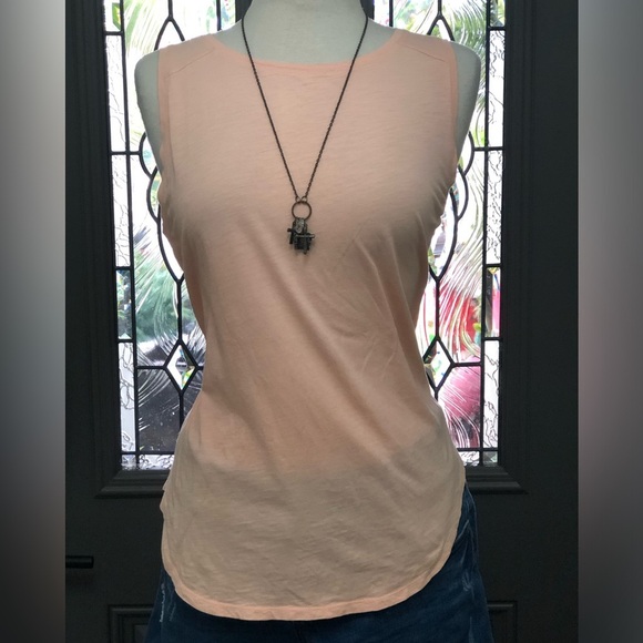 Ann Taylor LOFT Vintage Soft Peach Tank Top | Size: Large - Picture 1 of 6